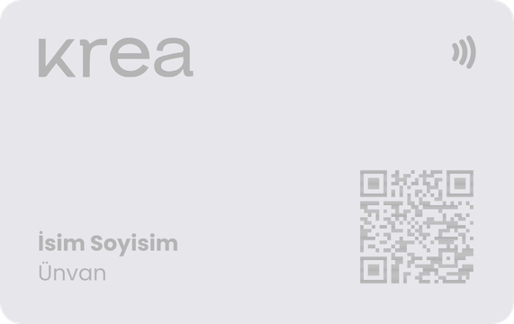 Beyaz Silver Dijital Kartvizit arka yüz