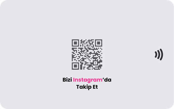 Instagram Takip Kartı arka yüz