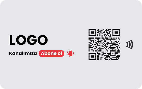 Youtube Abone Kartı arka yüz